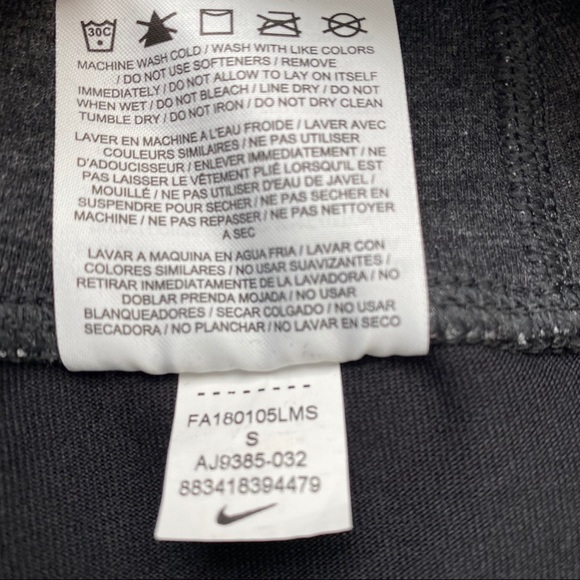 Nike Dri-Fit Power Crop Color Block Leggings S - Picture 4 of 5